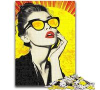 Puzzles pour Adultes 1000 pièces Lunettes de Soleil Femme 1000 pièces pour Adultes, idéal comme Cadeau pour Toute la Famille à partir de 14 Ans (26x38cm)