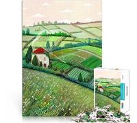 Puzzles pour Adultes 1000 pièces Ma Ferme Fabriqué en Carton pour et à partir de 14 Ans et Plus Jouets de Jeu Car C'est Un pour Toute la Famille。Taille：38x52cm/14.96x20.47pouce