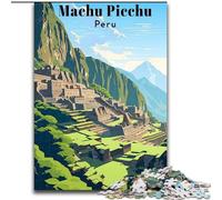 Puzzles pour Adultes 1000 pièces Machu Picchu Pérou Voyage, Aide Le Cerveau à exercer des Jouets addictifs pour cultiver la Patience Décoration Parfaite 50x75cm