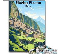 Puzzles pour Adultes 1000 pièces Machu Picchu Pérou Voyage Apprentissage Jouets éducatifs Jeux de Famille Jeu éducatif pour Anniversaire, Noël (38x52cm) 1000 pièces