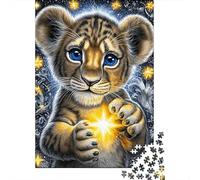 Puzzles pour Adultes 1000 Pièces Magical Baby Tiger Cub Puzzles pour Adultes Jeu De Réflexion Et De Logique Activités Amusantes À La Maison, 38x26cm/1000pcs