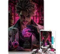 Puzzles pour Adultes 1000 pièces Magicien pour Adolescents, Jouets de Divertissement Familial avec Affiche et fiche de Questions-réponses Assorties (Taille 38x26cm)