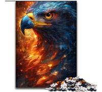 Puzzles pour Adultes 1000 pièces Magnifique Aigle en Bois, décoration Artistique DIY Parfaite ou Cadeau d'anniversaire 50x75cm pour Les Vacances, Les Anniversaires et Les soirées de Jeux en Famille