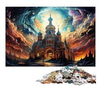 Puzzles pour Adultes 1000 pièces Magnifique château coloré Puzzle découpé avec précision Bon Cadeau 1000 pièces (38 x 26 cm)