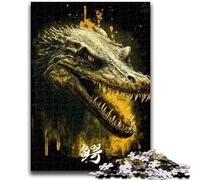 Puzzles pour Adultes 1000 pièces Magnifique Crocodile pour 14 Ans et Plus Jeux éducatifs pour Adultes et Adolescents Illustration Cadeau 26x38cm