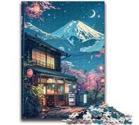 Puzzles pour Adultes 1000 pièces Magnifique Mont Fuji Soulagement du Stress Défi Difficile Chaque pièce est Unique - Jeu Familial Stimulant et Amusant 26x38cm