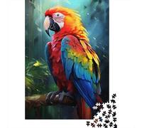 Puzzles pour Adultes 1000 pièces, Magnifique Puzzle en Bois Perroquet pour Adultes et Adolescents, décoration d'intérieur, Jouets 1000 pièces (38 x 26 cm)