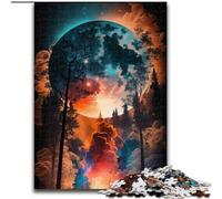 Puzzles pour Adultes, 1000 pièces, Magnifique Puzzle Pleine Lune en Carton, pour Les Parents, Les Amoureux et Les Amis - 14 Ans et Plus, 1000 pièces(26x38cm)