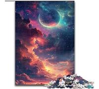 Puzzles pour Adultes 1000 pièces Magnifique scène Spatiale en Bois, idée Cadeau Unique de décoration d'intérieur DIY 50x75cm Fête d'anniversaire pour Hommes Femmes