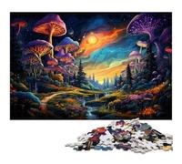 Puzzles pour Adultes 1000 pièces Magnifiques Champignons psychédéliques Puzzle Une œuvre d'art pour et Adolescent de 14 Ans et Plus 1000 pièces (38x26cm)