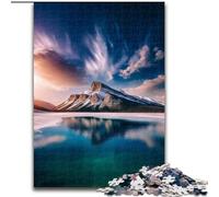 Puzzles pour Adultes 1000 pièces Magnifiques Montagnes et Lacs Jouet éducatif et décompressant, idéal comme Cadeau pour Toute la Famille (Taille 26x38cm)