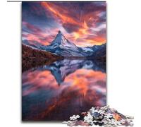 Puzzles pour Adultes 1000 pièces Magnifiques Montagnes et Lacs pour la décoration intérieure, pour Noël et Le Nouvel an pour Les Adolescents (Taille 26x38cm)