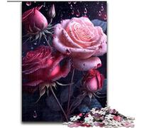 Puzzles pour Adultes 1000 pièces Magnifiques Puzzles Roses Taille 50x75cm Cadeau de Vacances idéal pour Noël, Halloween, Pâques, Le Nouvel an