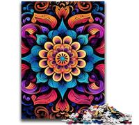 Puzzles pour Adultes 1000 pièces Mandalas Fleuris Jeu Familial Anti-Stress Défi Difficile Collection d'artistes, Beaux-Arts 50x75cm
