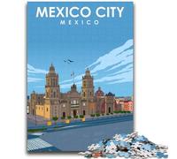 Puzzles pour Adultes 1000 pièces Mexico City Travel Art Jeux éducatifs Jouets DIY Idéal comme Cadeau pour Toute la Famille (Taille 38x52cm)