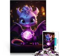 Puzzles pour Adultes 1000 pièces Mignon bébé Dragon Jouets éducatifs d'apprentissage Convient pour la décoration de Bureau 75x50cm