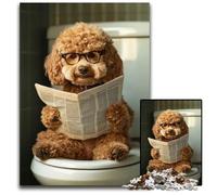 Puzzles pour Adultes 1000 pièces, Mignon Goldendoodle, Puzzles en Bois, Jeu interactif Familial, Cadeau Casse-tête, Jouet éducatif 50x75cm