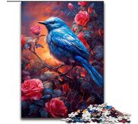 Puzzles pour Adultes 1000 pièces Mignon Petit Oiseau Bleu Puzzle Cadeau DIY Amusant Convient pour la décoration de la Maison, du Salon ou du Bureau (Taille : 26x38cm)