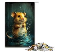 Puzzles pour Adultes 1000 pièces Mignonne Petite Souris Jaune Puzzle pour Enfants Puzzle en Bois Jouet éducatif intellectuel décompressant 1000 pièces