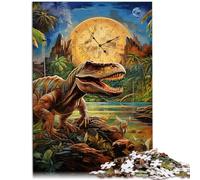 Puzzles pour Adultes 1000 pièces Monde des Dinosaures pour s'amuser en Famille 26x38 cm Anniversaires et Cadeaux Uniques pour Les Adolescents de 14 Ans et Plus
