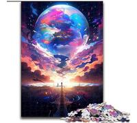 Puzzles pour Adultes 1000 pièces Monde Magique en Bois, ce Qui en Fait Un Excellent Cadeau pour s'amuser en Famille 50x75cm pour Un Jeu interactif en Famille