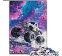Puzzles pour Adultes 1000 pièces Monster Truck, Jeu d'activités familiales pour Adolescents, Casse-tête Stimulant 50x75cm