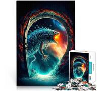 Puzzles pour Adultes 1000 pièces Monstre du Portail Fabriqué en Carton Convient aux 14 Ans et Plus Jouets stimulants C'est Un pour Toute la Famille。Taille:26x38cm/10.24x14.96pouce