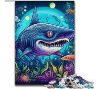 Puzzles pour Adultes 1000 pièces Monstre Floral Profond en Bois, Jeu Familial interactif, adapté aux 14 Ans et Plus 50x75cm pour Un Jeu interactif en Famille
