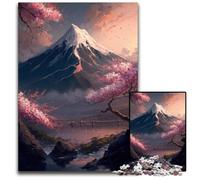 Puzzles pour Adultes 1000 pièces Mont Fuji. Puzzles Difficiles pour Adultes. Design Complexe pour Adolescents, décoration DIY et Divertissement Stimulant pour Le Cerveau. 50x75cm/19,68x29,52 Pouces.