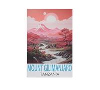 Puzzles pour Adultes 1000 Pièces,Mont Kilimandjaro Tanzanie,Décompression Amusant Puzzle Intellectuel Jeu De Puzzle Jouets Cadeau pour Adultes Enfants Familles(75x50cm)-FT46
