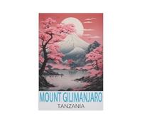 Puzzles pour Adultes 1000 Pièces,Mont Kilimandjaro Tanzanie,Puzzle en Papier Enfants Jouet Cadeau Éducatif Intellectuel Décompression Amusant Jeu De Famille(50x70cm)-FS18