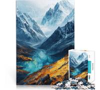 Puzzles pour Adultes 1000 pièces Montagne du Lac Bleu Jouet éducatif intellectuel décompressant Une œuvre d'art 38x26cm