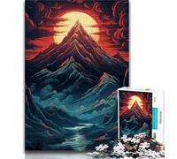 Puzzles pour Adultes 1000 pièces Montagne Everest Puzzles pour Adultes, Jeu Stimulant, idéal comme Cadeau pour Toute la Famille (Taille 75x50cm)