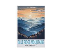 Puzzles pour Adultes 1000 Pièces，Montagnes Blue Ridge Maryland，Décompression Amusant Puzzle Intellectuel Jeu De Puzzle Jouets Cadeau pour Adultes Enfants Familles（50x70cm）-FU86