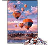 Puzzles pour Adultes 1000 pièces Montgolfière, Jeu de Quiz pour développer l'amour Entre Couples, à partir de 14 Ans (Taille 50x75cm)