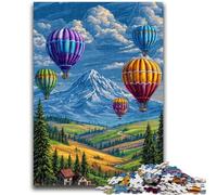 Puzzles pour Adultes 1000 pièces Montgolfière Jeu Stimulant Jouets à Offrir en Cadeau pour Toute la Famille à partir de 14 Ans 50x75cm