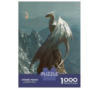 Puzzles pour Adultes 1000 Pièces Moonlight Dragon Majesty Puzzles pour Adultes - Jeu De Réflexion - Décoration Intérieure - Activités Ludiques À La Maison 38x26cm/1000pcs