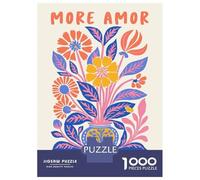 Puzzles pour Adultes 1000 Pièces More Amore Por Favor Puzzles pour Adolescents Découpe De Précision Difficulté Et Défi Cadeaux d'anniversaire Et Cadeaux Uniques 70x50cm/1000pcs