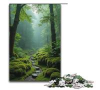 Puzzles pour Adultes 1000 pièces Moss Well Silence Pattern Assembly Aide Le Cerveau à exercer des Jouets addictifs pour cultiver la Patience 1000 pièces (38 x 26 cm)