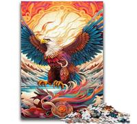 Puzzles pour Adultes 1000 pièces, Motif Aigle coloré, Jeux éducatifs, décoration d'intérieur, Cadeau d'anniversaire, Art Mural (50x75cm)