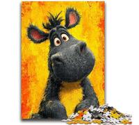 Puzzles pour Adultes, 1000 pièces, Motif âne de Dessin animé, pour Adolescents, activités familiales Amusantes à la Maison, Cadeaux d'anniversaire, Cadeaux de Voyage (50x75cm)