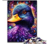 Puzzles pour Adultes, 1000 pièces, Motif Canard Violet coloré, Puzzles stimulants, Taille 26x38cm, Parfaits pour la décoration intérieure, Les Anniversaires, Les Vacances et Les Cadeaux.