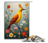 Puzzles pour Adultes 1000 pièces Motif Chants d'oiseaux et Fleurs Assemblage Aide Le Cerveau à exercer Jouets addictifs pour cultiver la Patience 1000 pièces (75 x 50 cm)