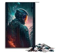 Puzzles pour Adultes 1000 pièces Motif Dernier Astronaute Assemblage Aide Le Cerveau à exercer Jouets addictifs pour cultiver la Patience 75x50cm