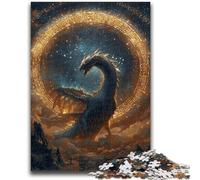 Puzzles pour Adultes 1000 pièces, Motif Dragon et Magicien Fantastique, pour Adolescents, Anti-Stress, Difficile, décoration d'intérieur et Cadeaux Uniques (38x26cm)