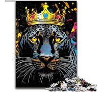 Puzzles pour Adultes, 1000 pièces, Motif léopard Africain, en Carton, pour Adolescents, idéal pour la décoration intérieure ou comme Cadeau(1000 pièces, 26x38cm)