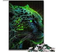 Puzzles pour Adultes, 1000 pièces, Motif léopard Fantastique, 1000 pièces pour Adultes, décoration Artistique, Jouet Intelligent pour Jeux d'intérieur en Famille (Taille 26x38cm)