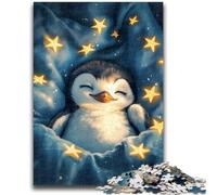 Puzzles pour Adultes 1000 pièces, Motif Pingouin étoilé, Anti-Stress, défi Difficile, à Offrir en Cadeau à Toute la Famille, 50x75cm