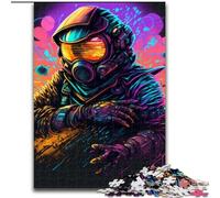 Puzzles pour Adultes 1000 pièces, Motif vectoriel Mignon et coloré, Ninja, éléphant, Jeu intellectuel, Cadeau d'anniversaire, décoration Murale pour Les 14 Ans et Plus (Taille 26x38cm)