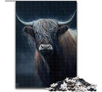 Puzzles pour Adultes, 1000 pièces, Motif Yak Aquarelle, en Carton, idéal pour Les fêtes ou Les Anniversaires, Jeu de société, 1000 pièces(26x38cm)